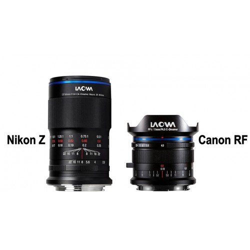 Представлены Laowa 11mm F4.5 FF RL для Canon RF и Laowa 65mm F2.8 2x для Nikon Z