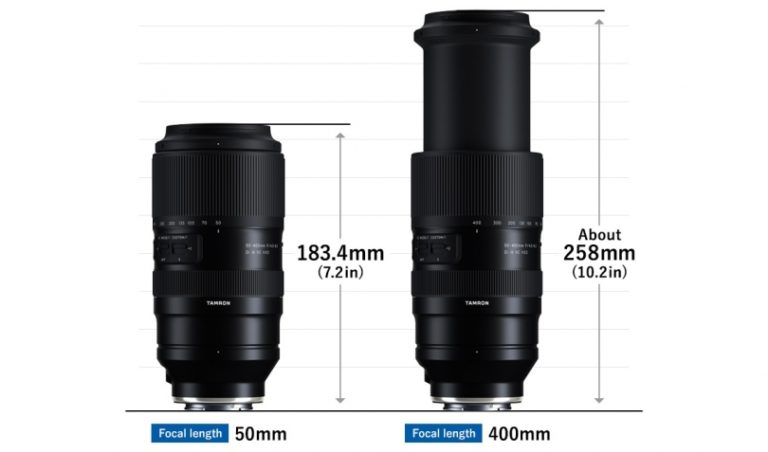 Tamron объявила о разработке объектива 50–400mm F4.5–6.3 Di III VC VXD