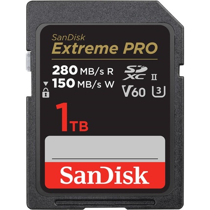 SanDisk представил карту памяти Extreme PRO UHS-II V60 SDXC на 1 ТБ