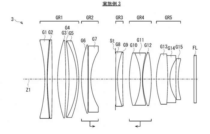 Sony патентует объектив 80mm f/1.2