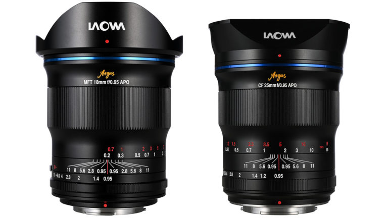 Новые объективы Laowa 18mm f/0.95 и 25mm f/0.95