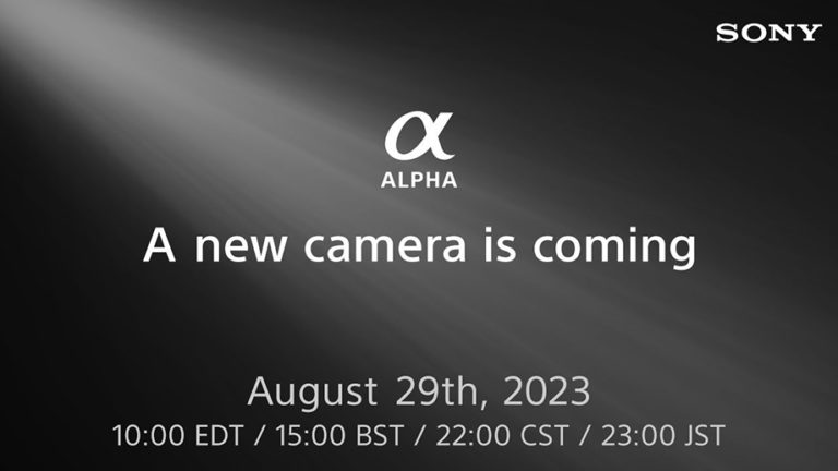 Sony выпустит новую камеру 29 августа 2023 года