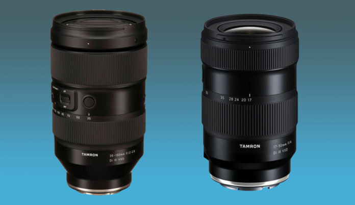 Анонсированы объективы Tamron 35-150mm F/2-2.8 для Nikon и Tamron 17-50mm F/4 для Sony