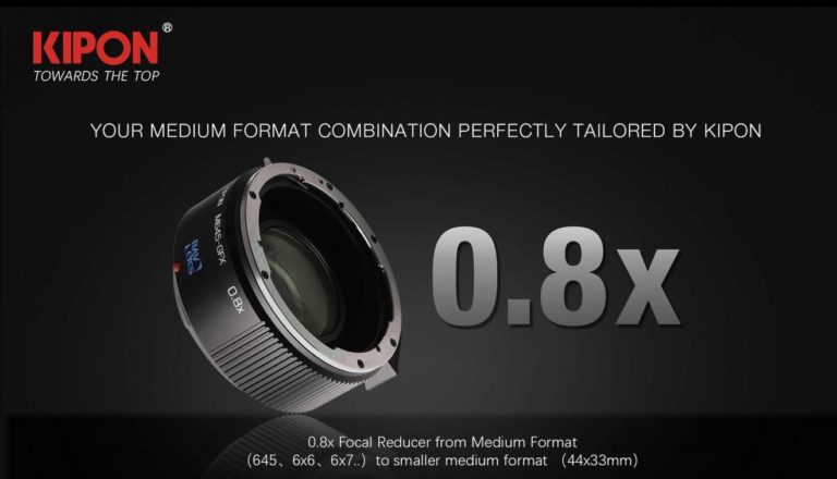 Спидбустер Kipon Focal Reducer 0.8x для Fujifilm GFX