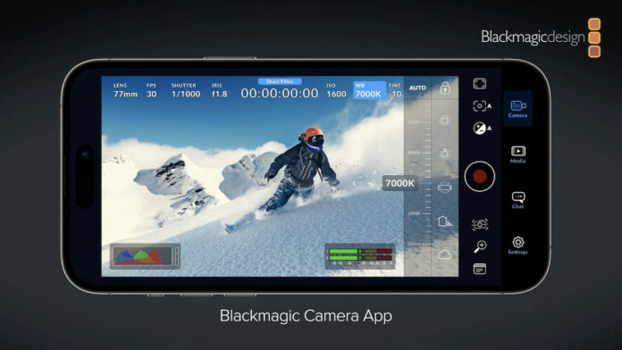 Приложение Blackmagic Camera для iOS позволяет записывать 10-битное видео ProRes