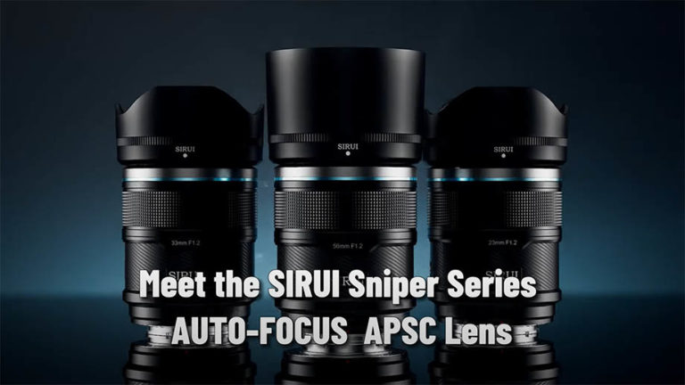 Автофокусные объективы Sirui Sniper 23, 33 и 56 мм  F1.2 представлены на Indiegogo