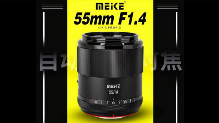 Объектив Meike AF 55mm F1.4 APS-C представят в следующем месяце