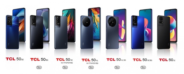 TCL в рамках CES 2024 показала пять новых смартфонов из серии TCL 50