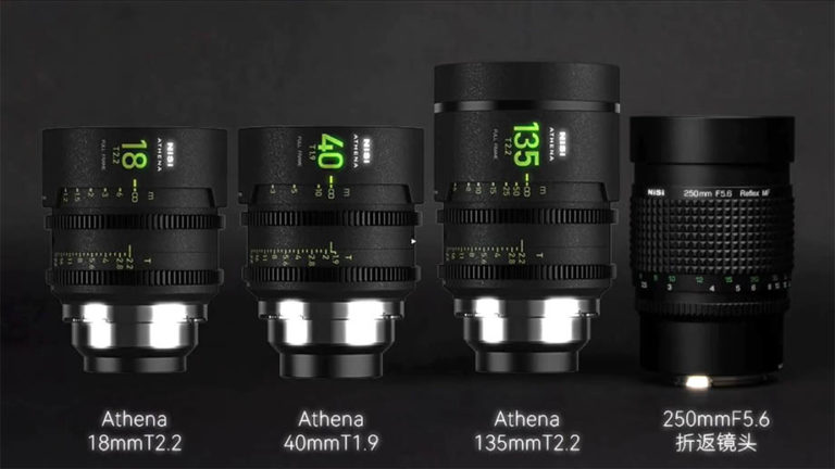 NiSi анонсировала объектив 250mm F5.6 и три кинообъектива Athena 18, 40 и 135 мм