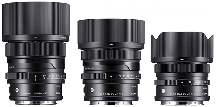 Изображения новых объективов Sigma 24mm f/3.5, 35mm f/2.0 и 65mm f/2.0
