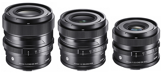 Sigma представила три новых объектива: 35mm f/2, 65mm f/2 и 24mm f/3.5