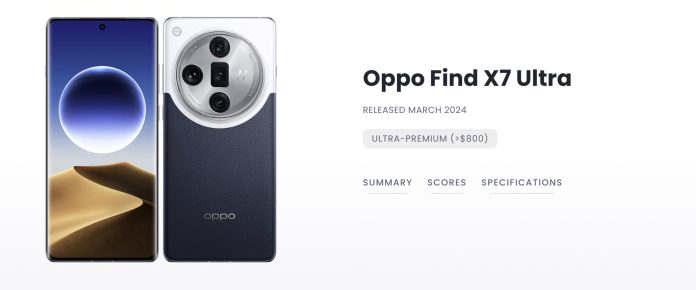 DxOMark: Oppo Find X7 Ultra — лучший камерофон в мире
