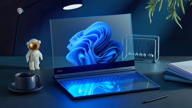 Lenovo Project Crystal — ноутбук с прозрачным дисплеем и ИИ-функциями.